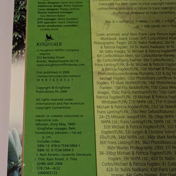 Kingfisher Voyages: Rain Forest By Jinny Johnson - Picture 4 of 4